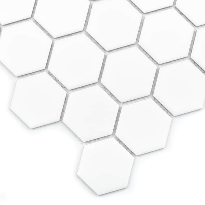 Mosaïque Hexagon White 51 matt