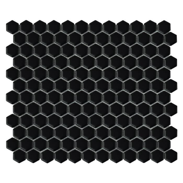 Mini Hexagon Black matt
