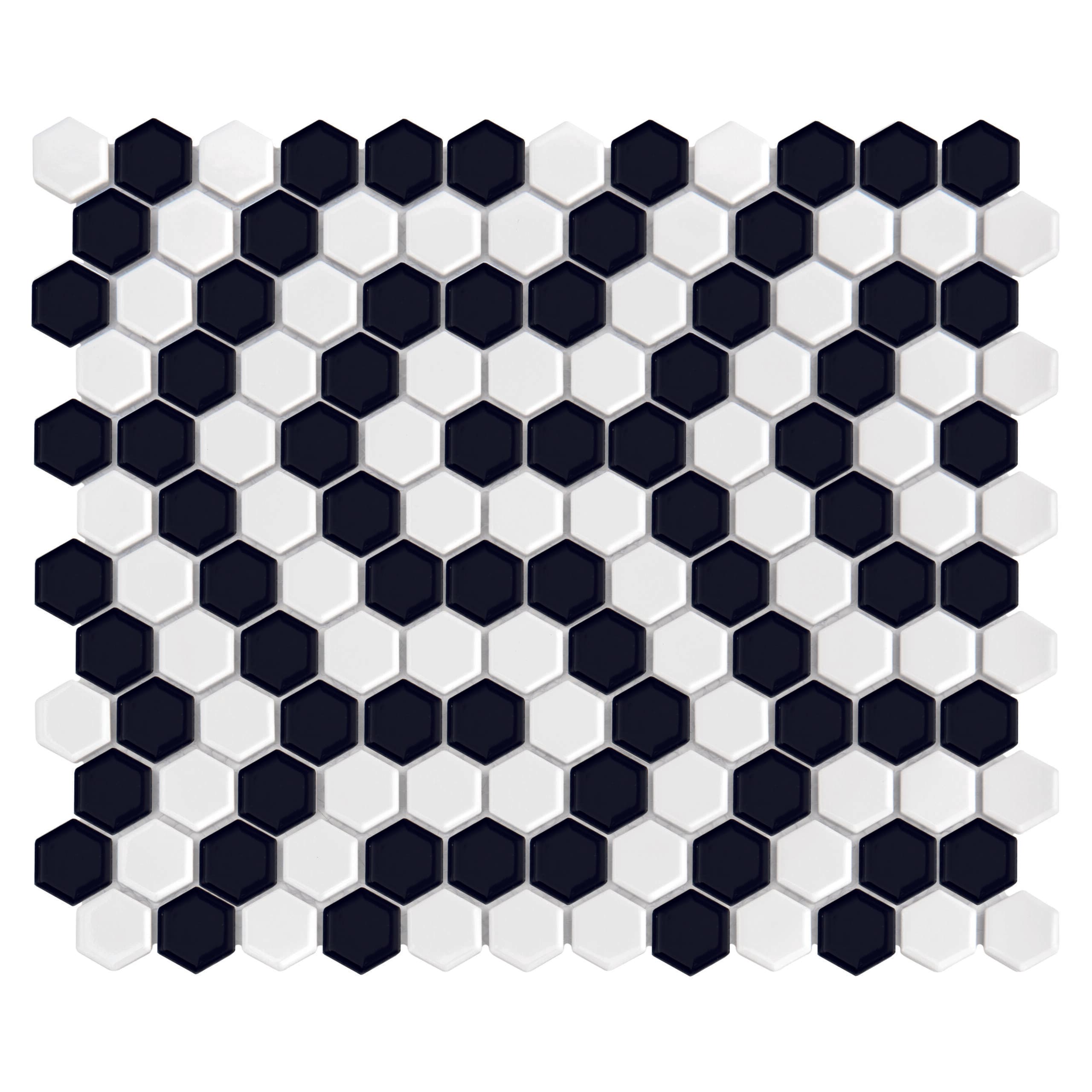 Mosaïque Mini Hexagon B&W Coral