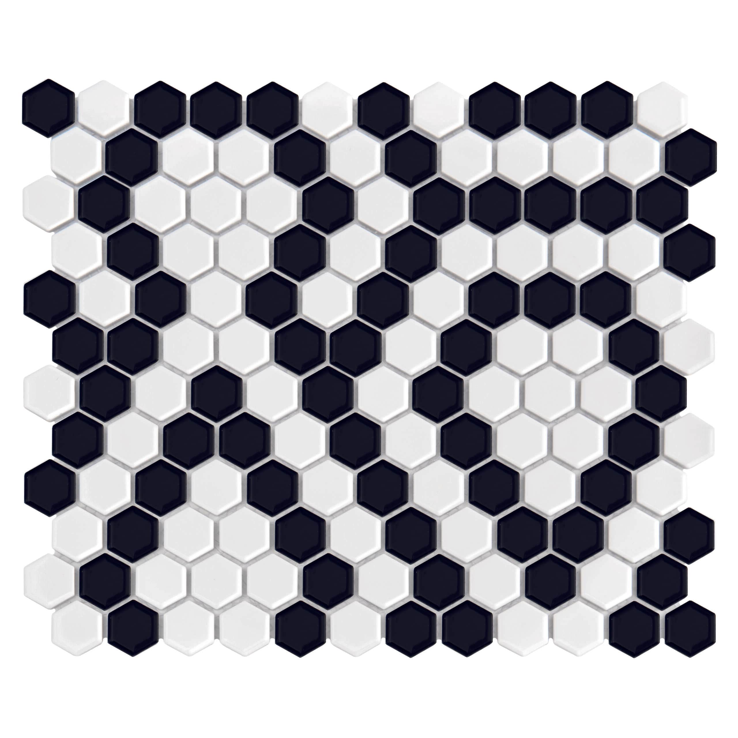 Mosaïque Mini Hexagon B&W Lace