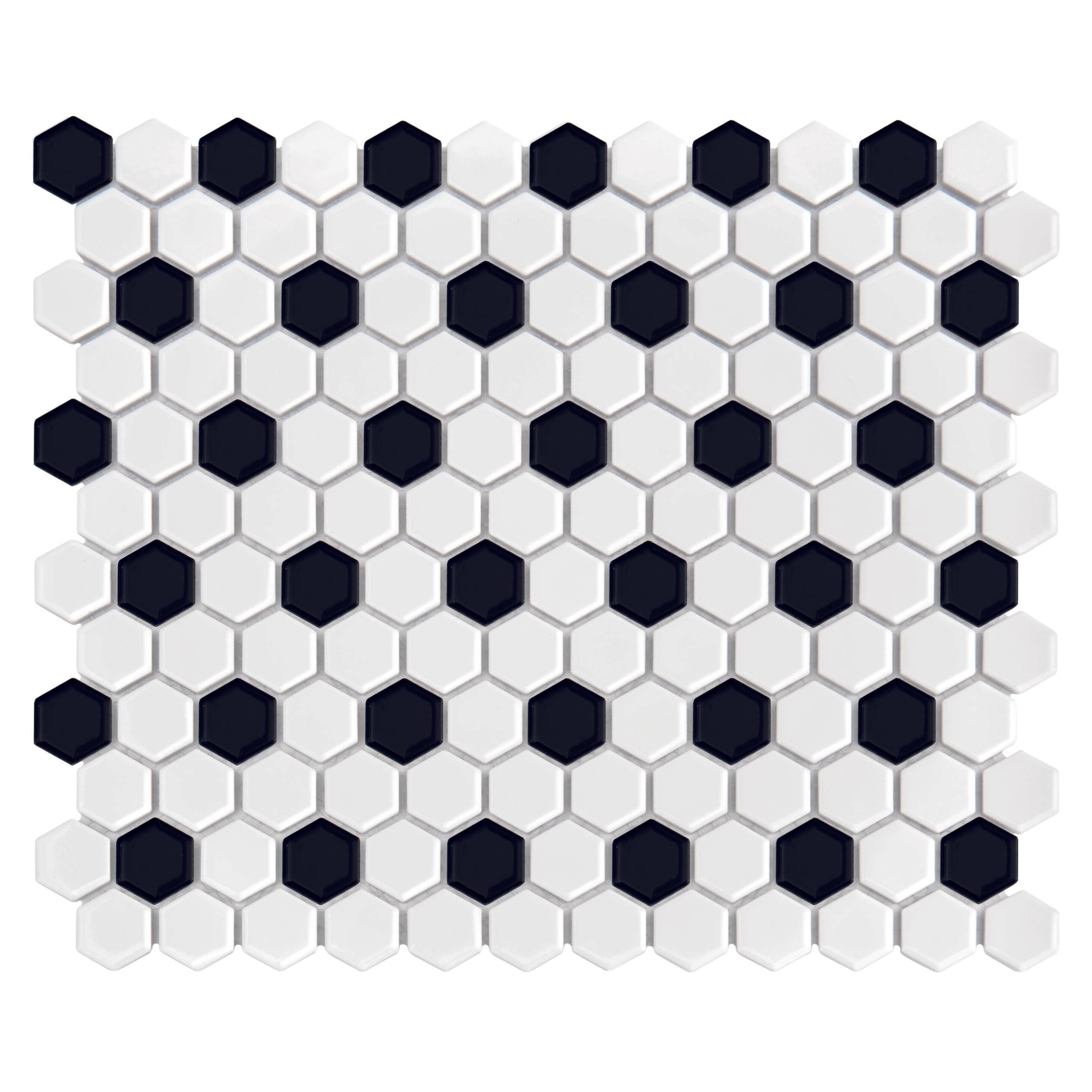 Mini Hexagon B&W Mix Premium matt
