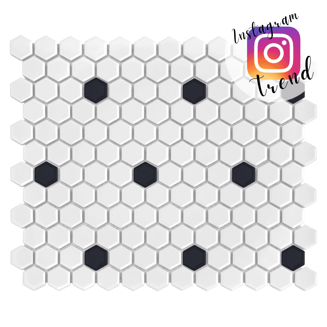 Mosaïque Mini Hexagon B&W Spot
