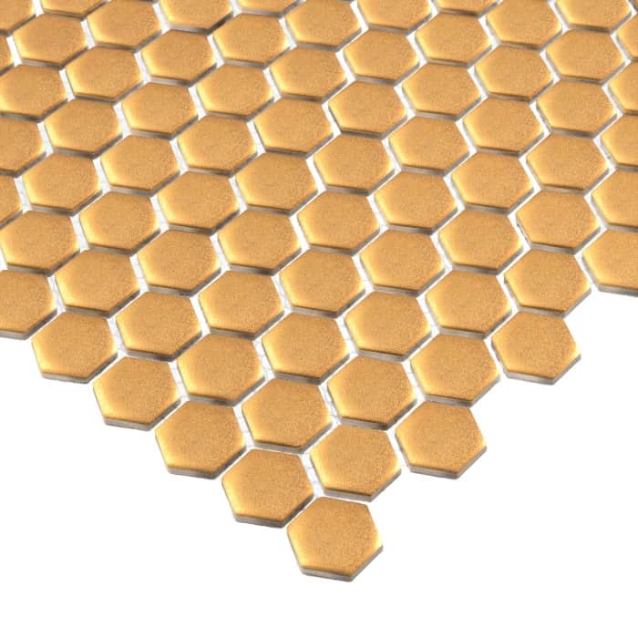 Mosaïque Mini Hexagon Gold matt
