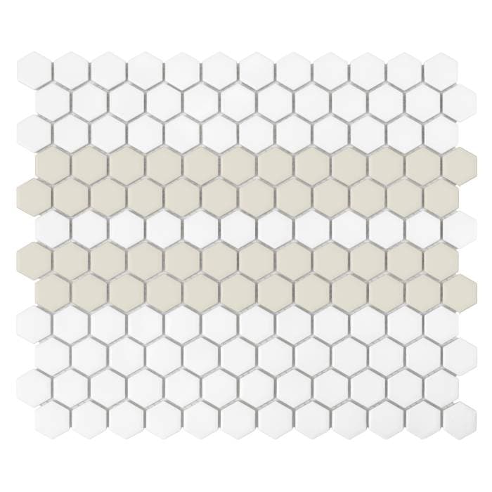 Mosaïque Mini Hexagon Stripe 2.C matt