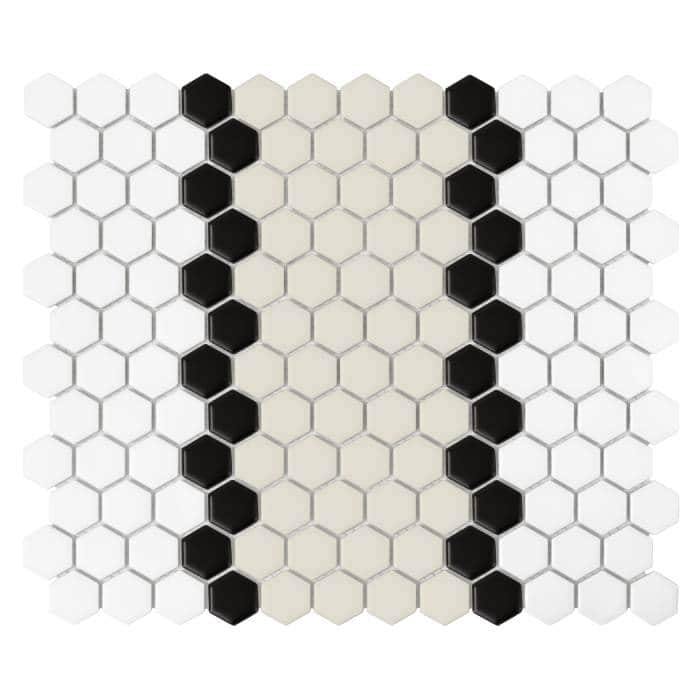 Mosaïque Mini Hexagon Stripe 3.1.B matt