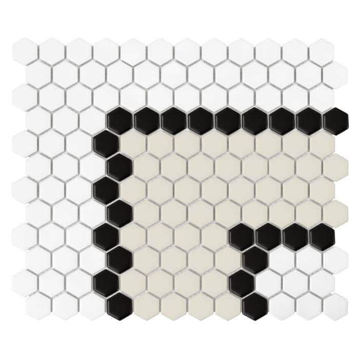 Mosaïque Mini Hexagon Stripe 3.3.B matt