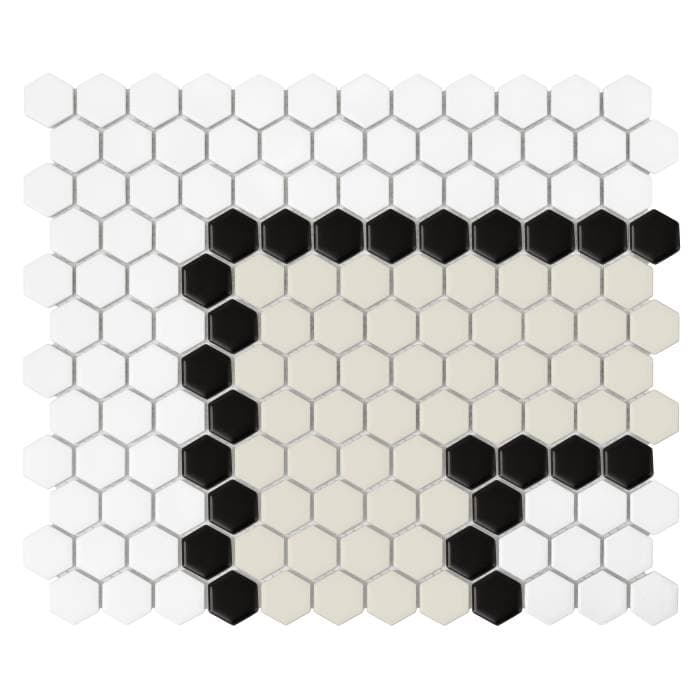 Mosaïque Mini Hexagon Stripe 3.3.B matt