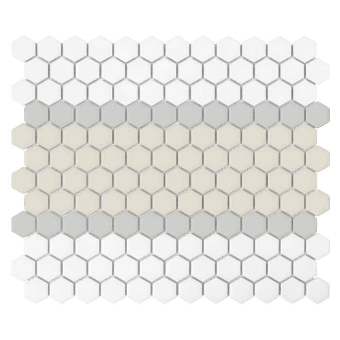 Mosaïque Mini Hexagon Stripe 3.A matt