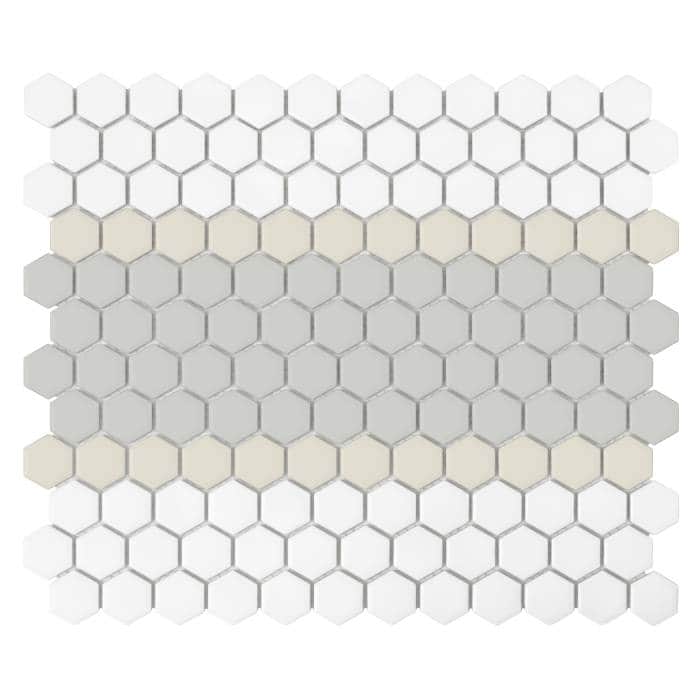 Mosaïque Mini Hexagon Stripe 3.C matt