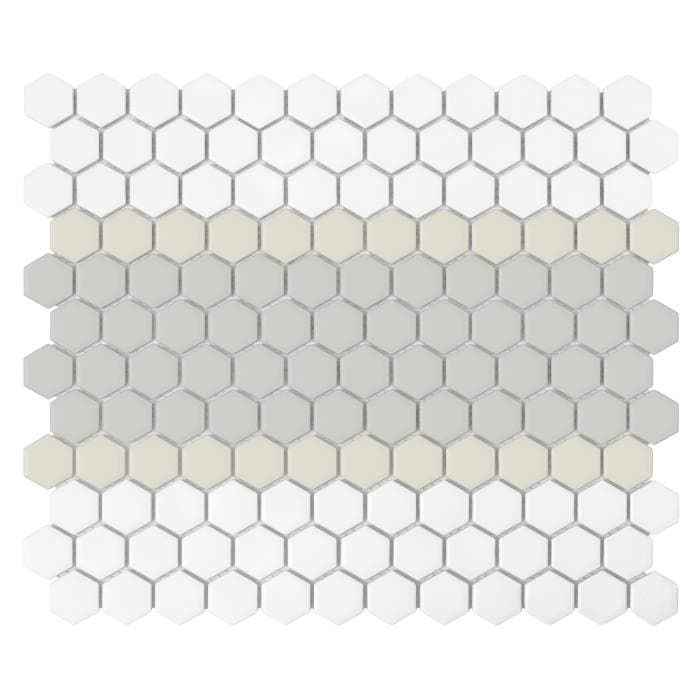 Mosaïque Mini Hexagon Stripe 3.C matt