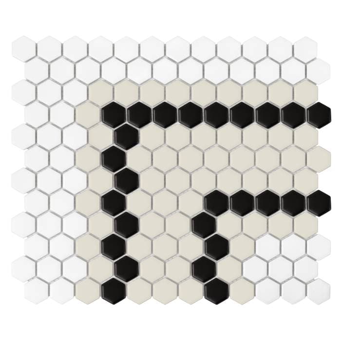 Mosaïque Mini Hexagon Stripe 5.3.C matt