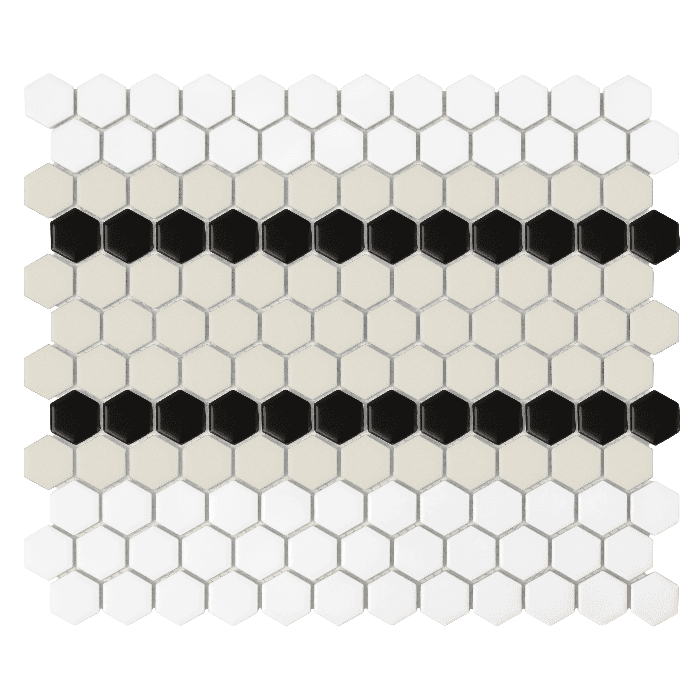 Mosaïque Mini Hexagon Stripe 5.C matt