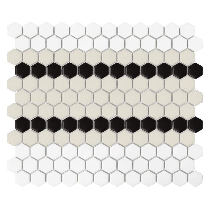 Mini Hexagon Stripe 5.C matt