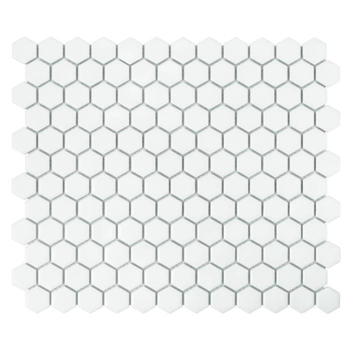 Mini Hexagon White matt