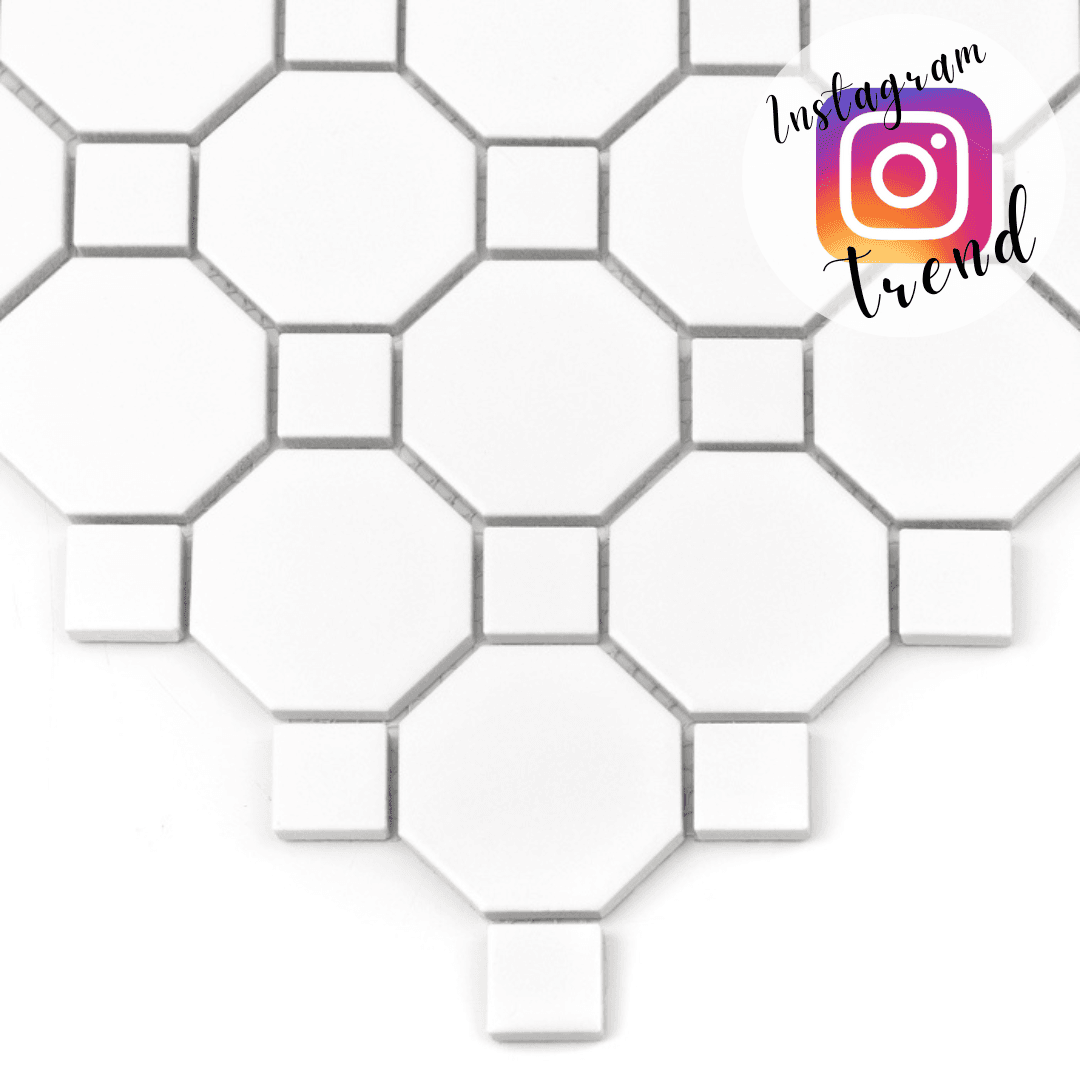 Mosaïque Mini Octagon White 55 matt
