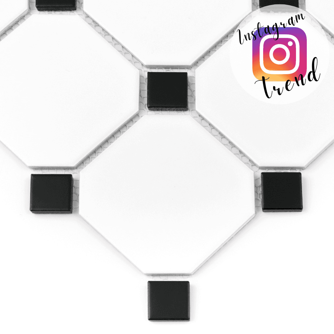 Mosaïque Octagon White 95 matt