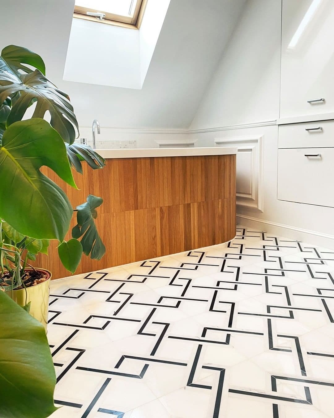 Mosaïque Pure White Quadron