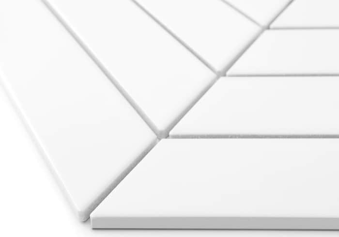 Mosaïque Royal Chevron White matt