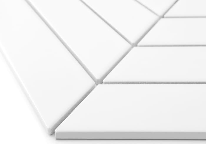 Mosaïque Royal Chevron White matt