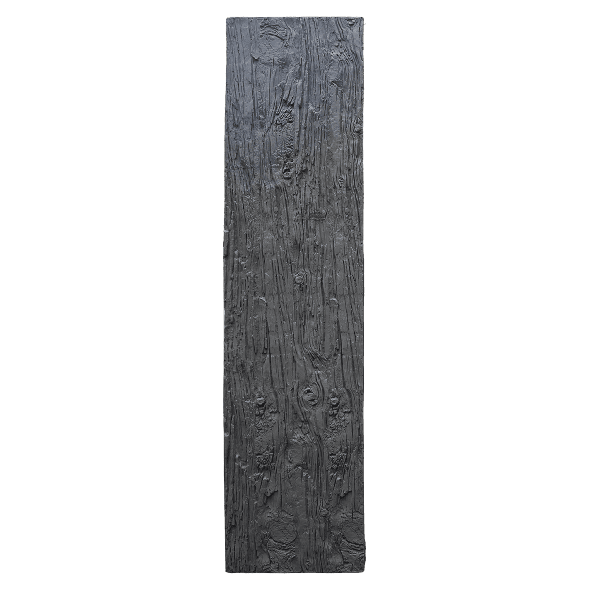 CHARRED TIMBER polyurethane wall panel 300x75cm