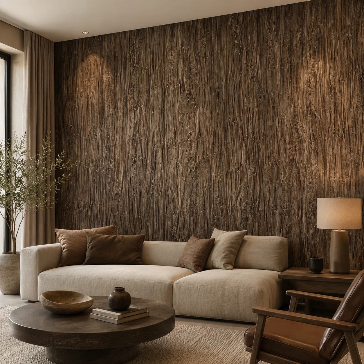 Panneau mural en polyuréthane FOREST BARK 150x75cm