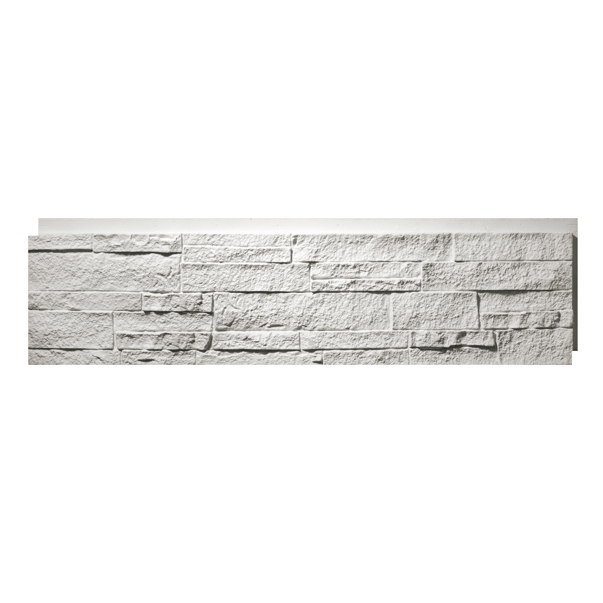 Panneau mural en polyuréthane blanc métropolitain 122 x 33 cm – Easy Stones