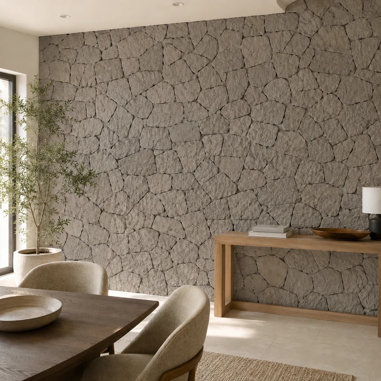 Panneau mural en polyuréthane STONE FIELD 161x86cm