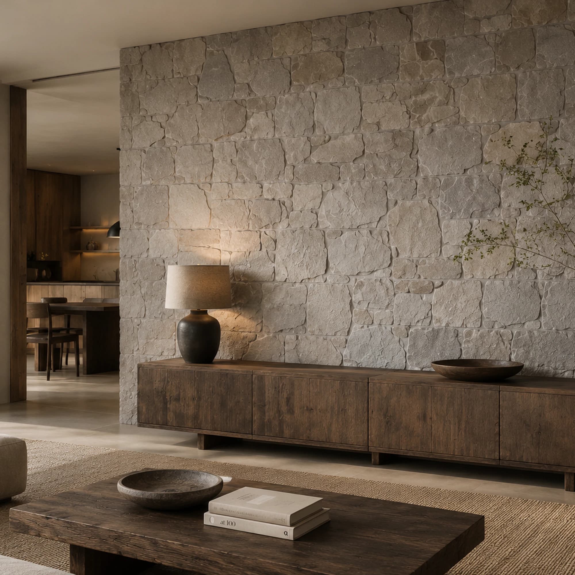 Panneau mural en polyuréthane STONE FORTRESS 149x74cm