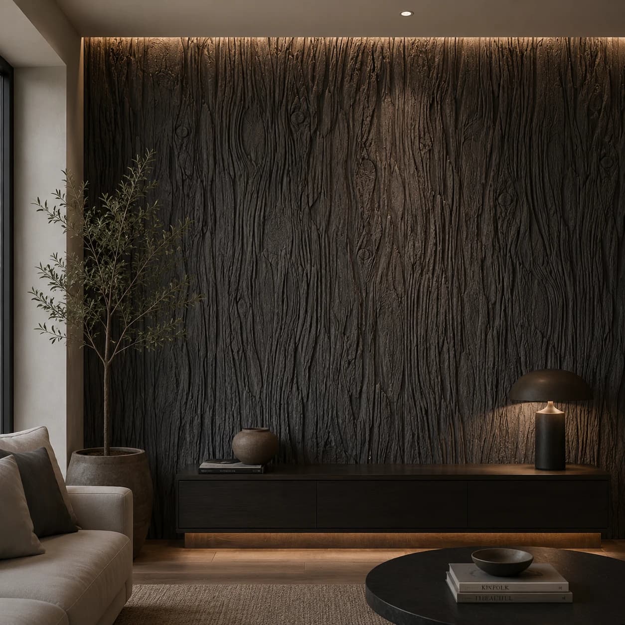 Panneau mural en polyuréthane BLACKWOOD 150x75cm