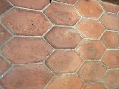 Carreau losange imitation brique ancienne – L : 13.5 cm x H : 26 cm x Ep : 1.5 cm