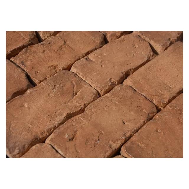 Brique de terrasse ancienne beige-brun – L : 6.5 cm x H : 13.5 cm x Ep : 3.5 cm