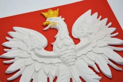 The size of the emblem is 25.5x22 cm.