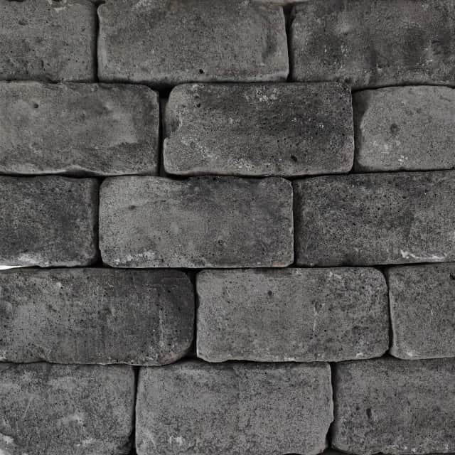 Brique de terrasse ancienne graphite – L : 6.5 cm x H : 13.5 cm x Ep : 3.5 cm