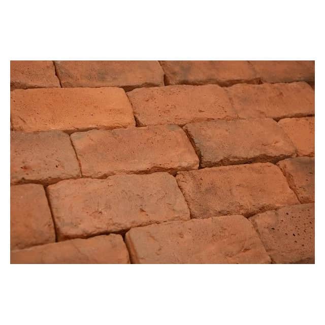 Briques de terrasse anciennes naturelles – L : 6.5 cm x H : 13.5 cm x Ep : 3.5 cm