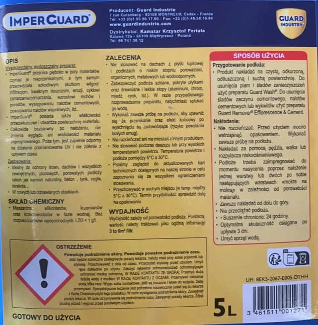 Imprégnation Imper Guard 5L