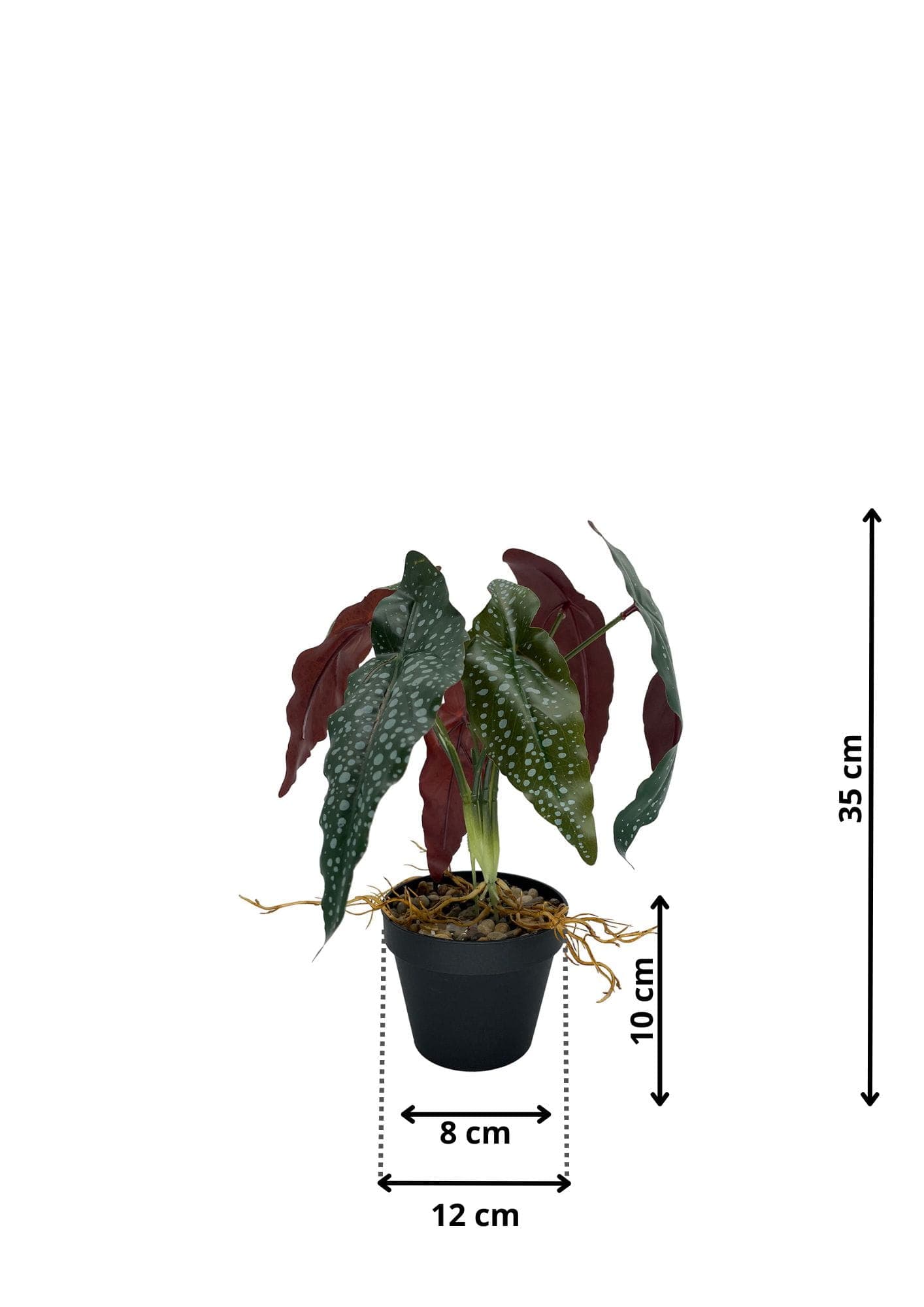 Plante artificielle Bégonia Rosie 35 cm