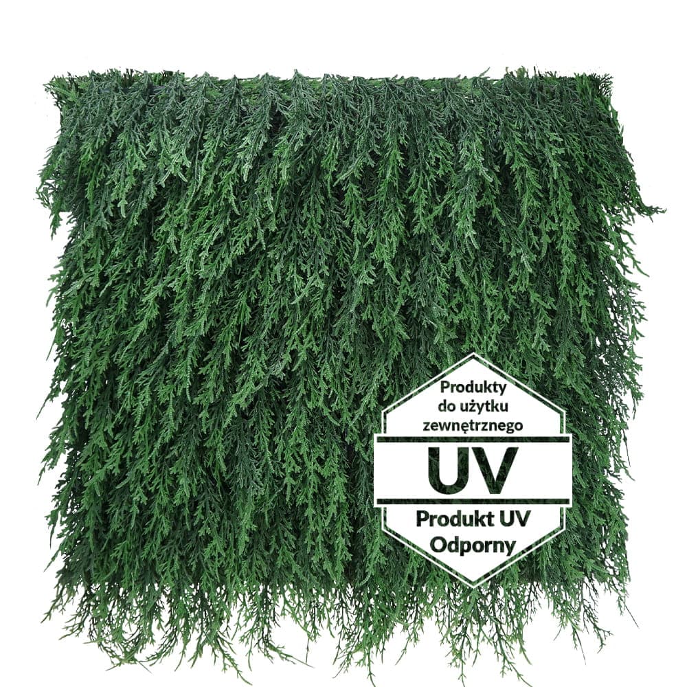 UV carpet Artificial green cypress 50x50cm