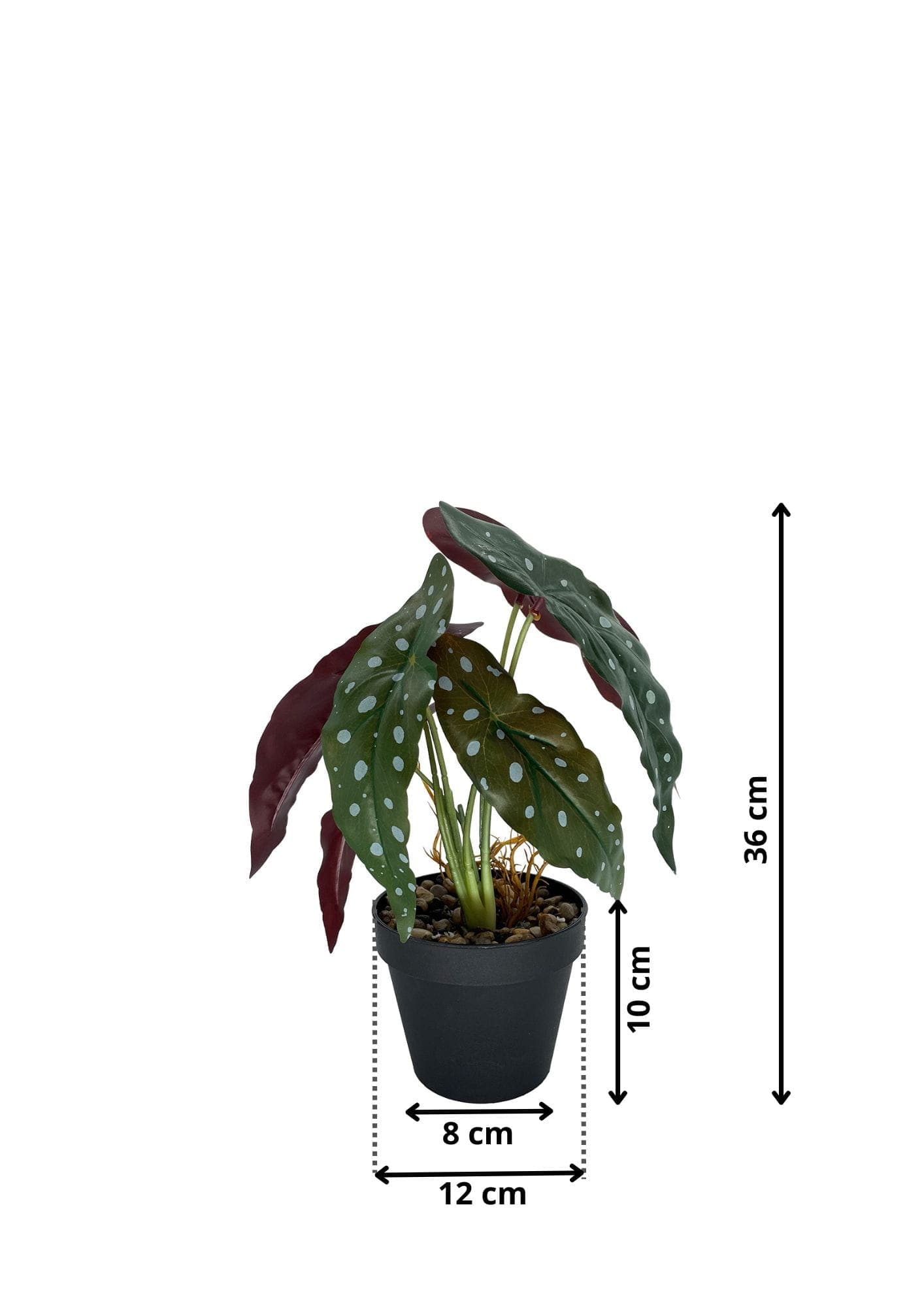 Plante artificielle Bégonia Corail 36 cm