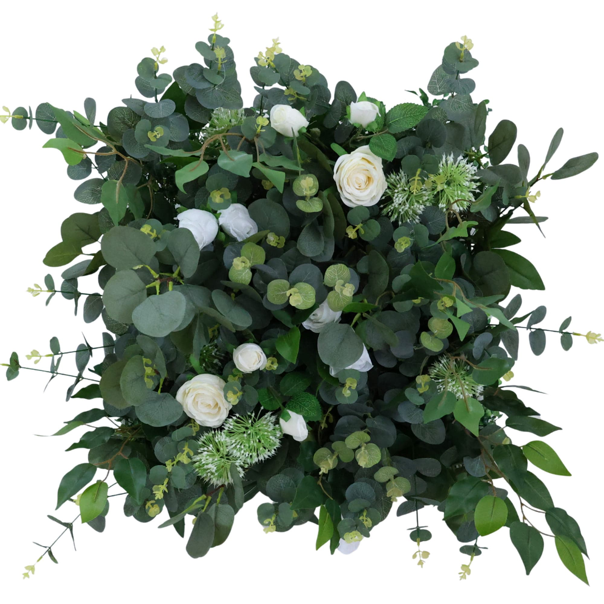 Mur de fleurs Eucalyptus Whisper 50x50cm – Green Designers