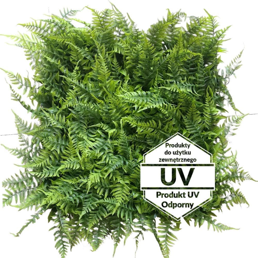 Tapis UV Adiantum vert artificiel 50x50cm