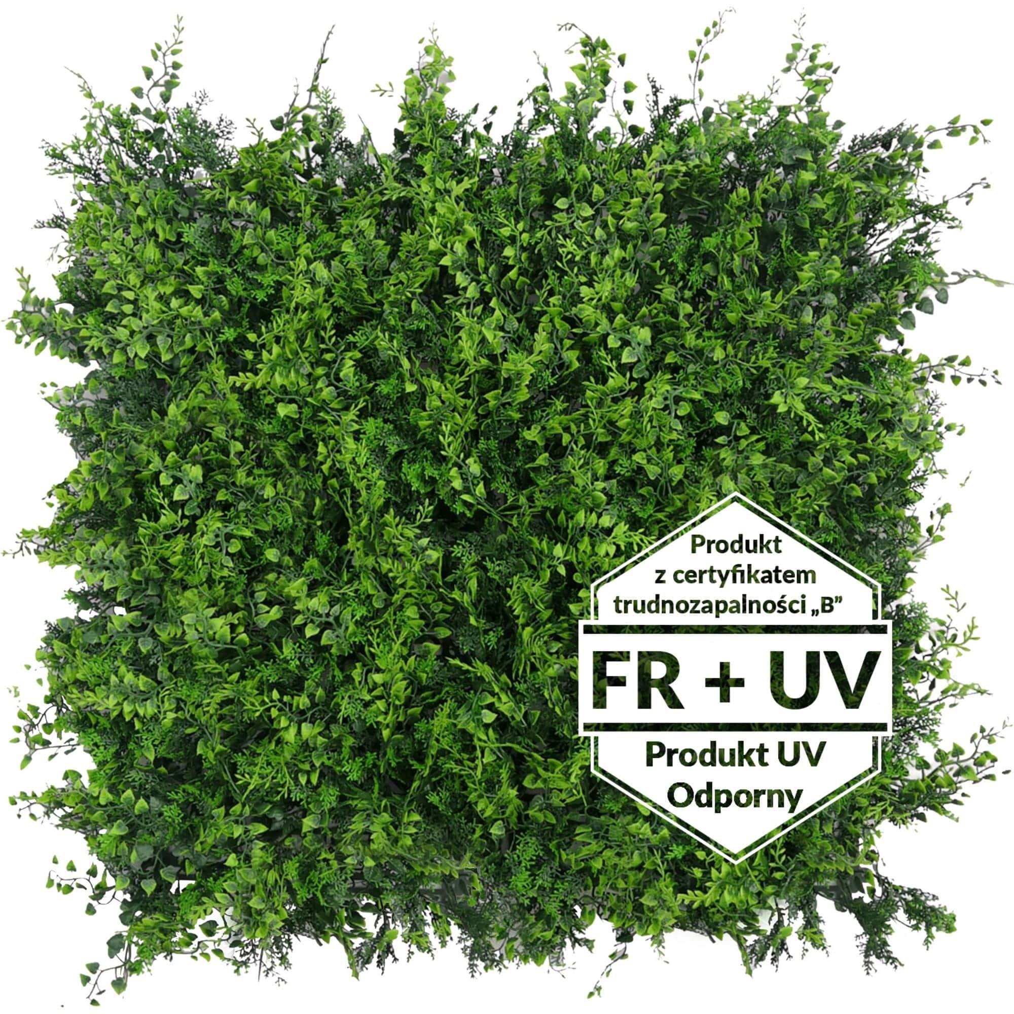 Künstlicher grüner Teppich Znakocica FR UV - B 50x50cm