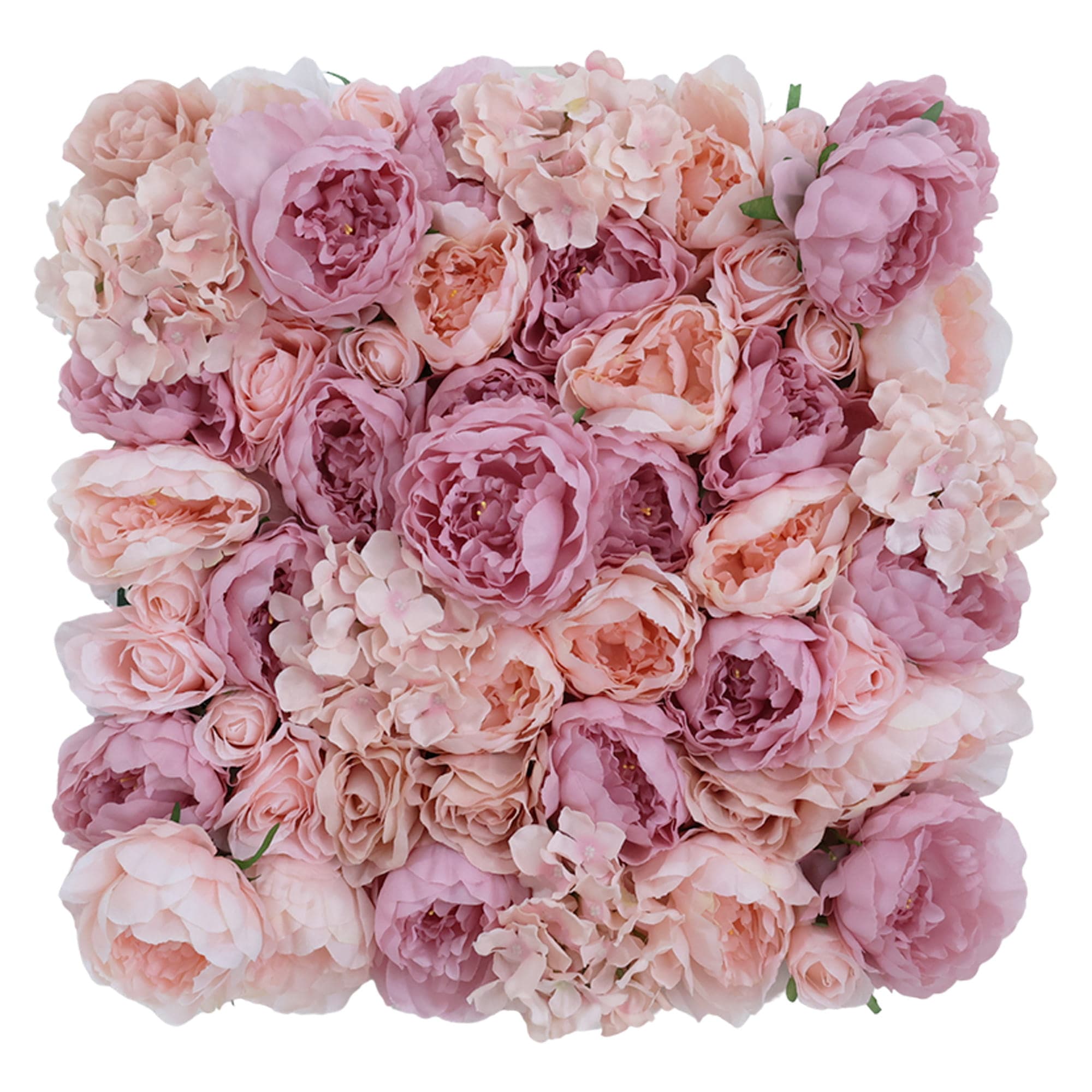 Mur de fleurs Symphonie Rose 50x50cm – Green Designers