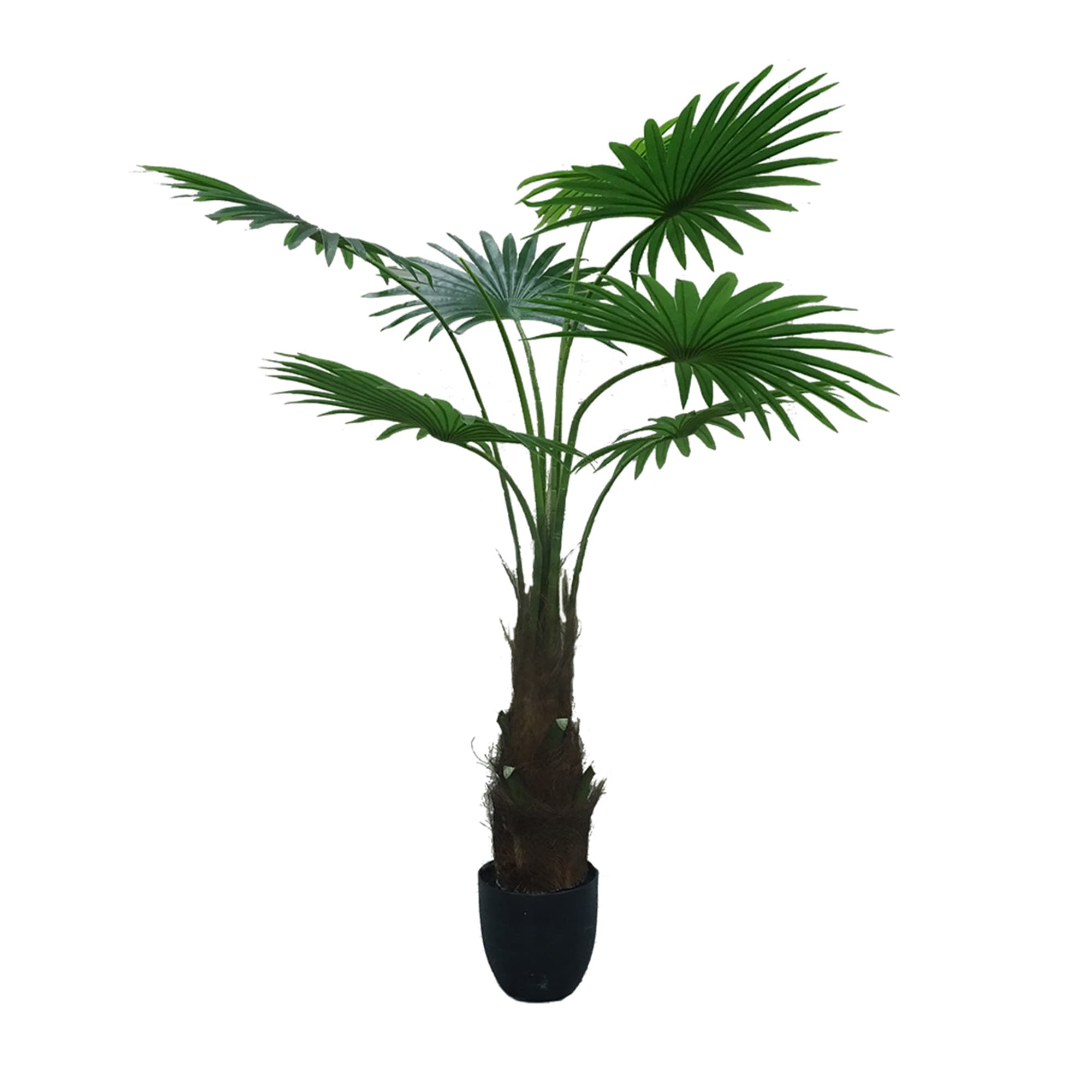 Artificial palm tree in pot Washingtonia Robusta, 140 cm