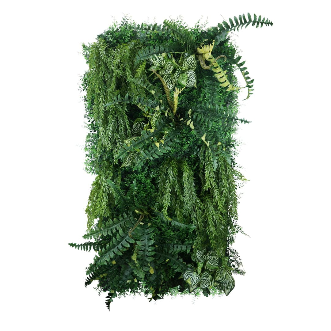 Fresh green vertical garden