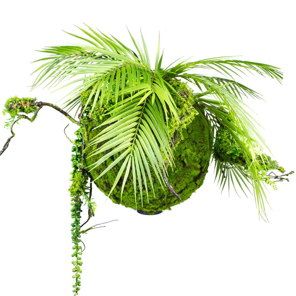 Boule décorative avec verdure artificielle Boule de Mousse 35 cm – Green Designers