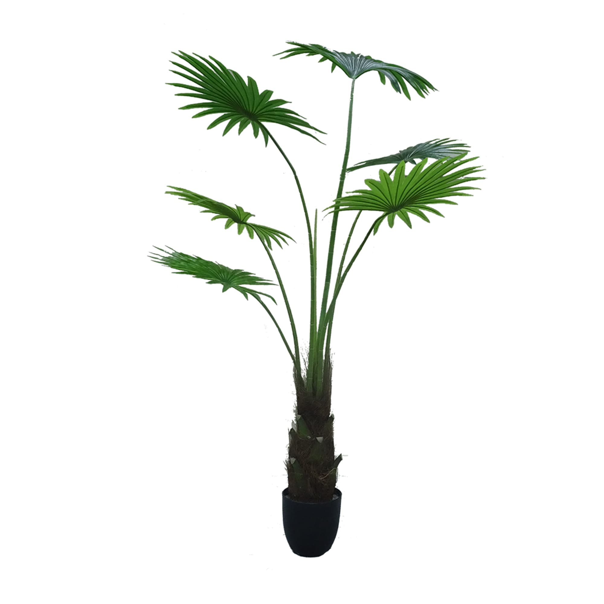 Artificial potted Washingtonia Robusta palm tree, 160 cm