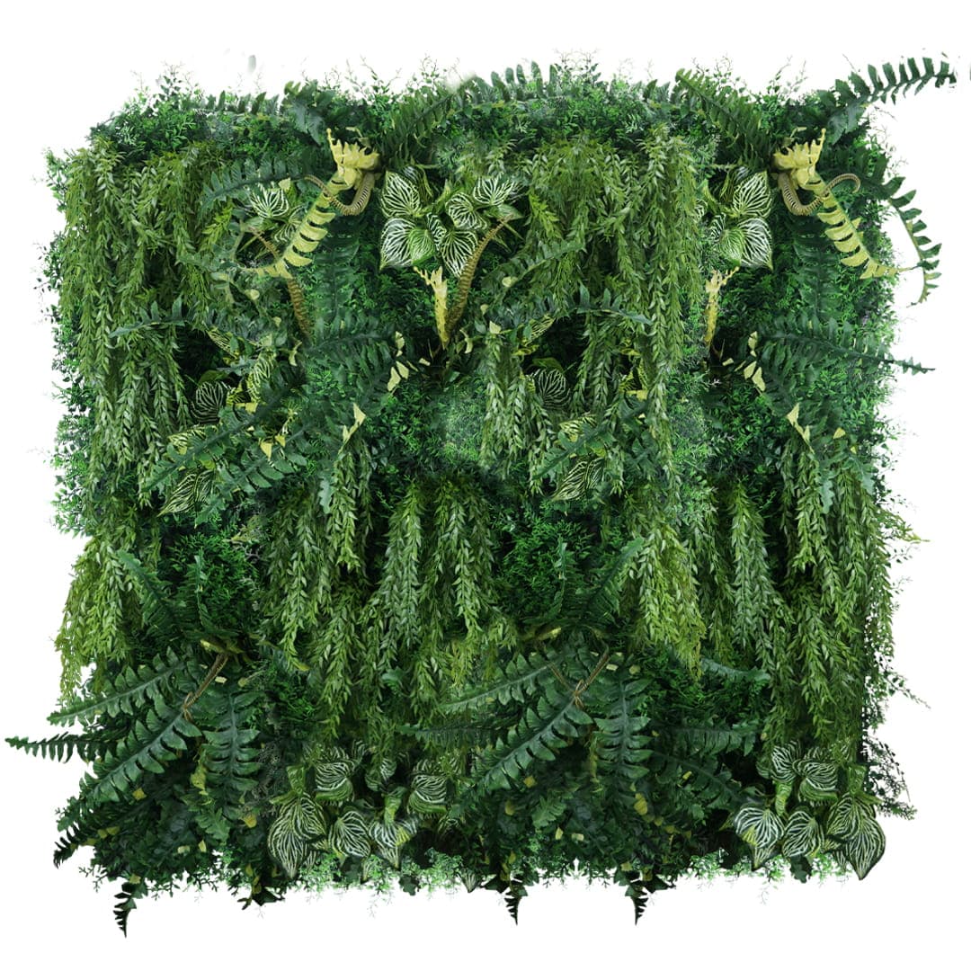 Jardin vertical vert frais
