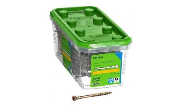 Floor screw 3.9×58 ESSVE yellow chromate C1 (250 pieces)