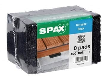 SPAX Auflagepad für Unterkonstruktion – 4x100x100mm