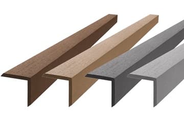 Composite corner trim 48×48 for 4DECK WPC decking boards
